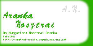 aranka nosztrai business card